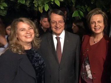 Representative of Neapolis University in Cyprus for Earth Hour at the Presidential Palace