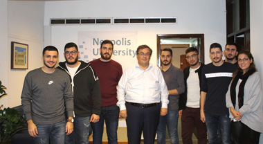 Meeting of the Student Council with the Rector of Neapolis University in Cyprus