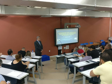 Lecture by Professor Mr. Konstantinos Spyrakos of the National Technical University of Athens at Neapolis University in Cyprus