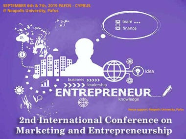 [:en]: 2nd International Conference on Marketing and Entrepreneurship (ICME 2019) at Neapolis University in Cyprus[:gr]Το 2ο Διεθνές Συνέδριο Μάρκετινγκ & Επιχειρηματικότητας (ICME 2019) στο Νεάπολις Πανεπιστήμιο στη Κύπρο
