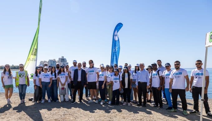 Neapolis University Pafos Participates in the Volunteer Beach Clean-Up Initiative at Aktaia Odos, Limassol
